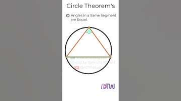 Circle Theorem | Angles in the same segments are equal  #shorts