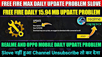 Free Fire Daily Update Problem | Free Fire Max Daily Update Problem | Free Fire Update Problem |