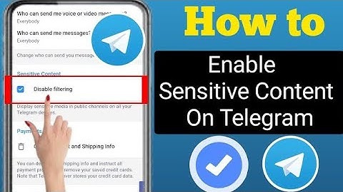How To Enable Sensitive Content on Telegram 2024 (Android & iOS) | sensitive content on telegram