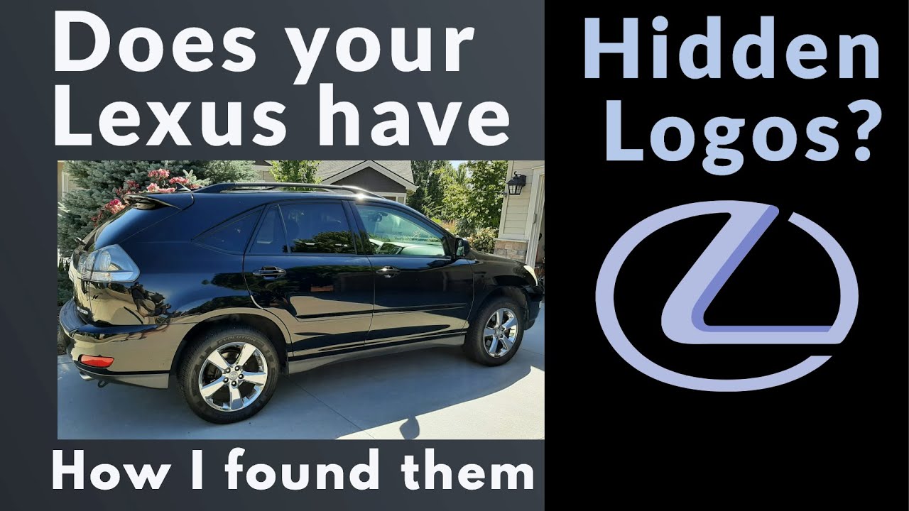 Lexus RX350 Hidden Logo! 2004-2009 2nd Gen Lexus/Toyota