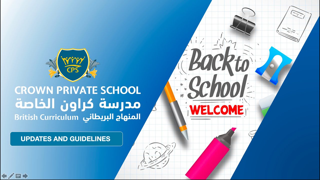 CROWN Private School- School reopening guidelines - Update 1