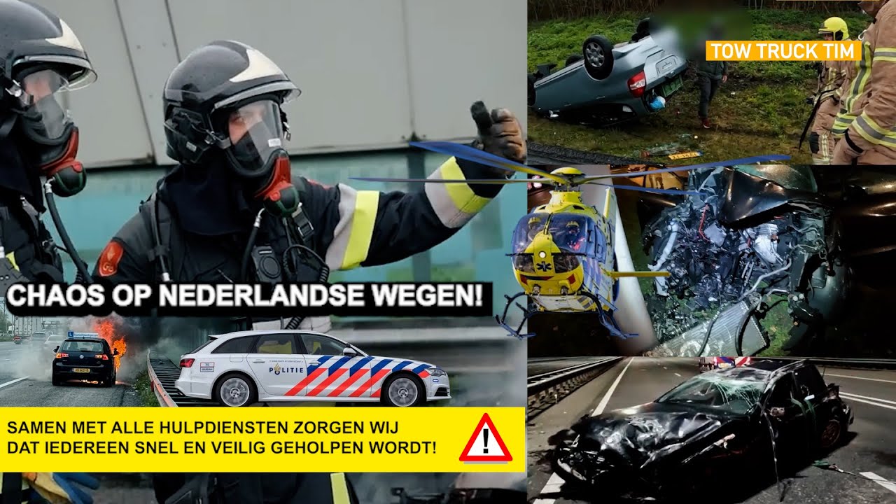 🚨 ZWARE ONGELUKKEN OP NEDERLANDSE SNELWEGEN!