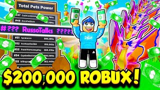 i spent $200,000 robux to get on the leaderboards and this happened...