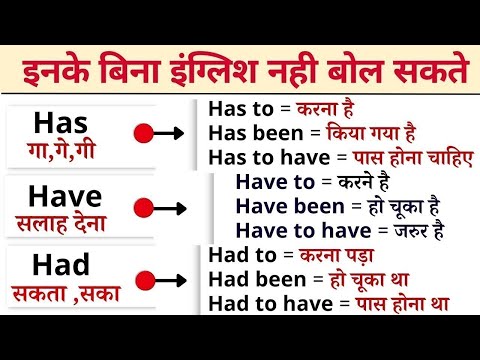 Has have had spoken english | use of has have in spoken english | Learn about have and had part 5