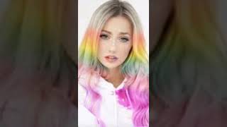 como se vería katie angel con pelo arcoiris @KatieAngelTV_ #katieangel  #short #look