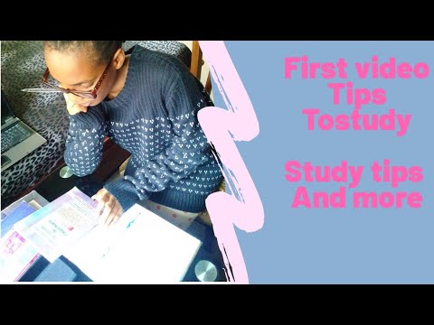 First YouTube video /Tip Tostudy Introduction to my study channel - YouTube