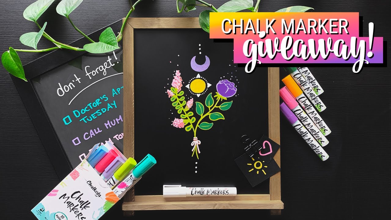 My First Time Using Liquid Chalk Markers GIVEAWAY CLOSED