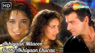 Akhiyaan Milaoon Kabhi | Raja | Madhuri Dixit, Sanjay Kapoor | Udit Narayan & Alka Yagnik Hits