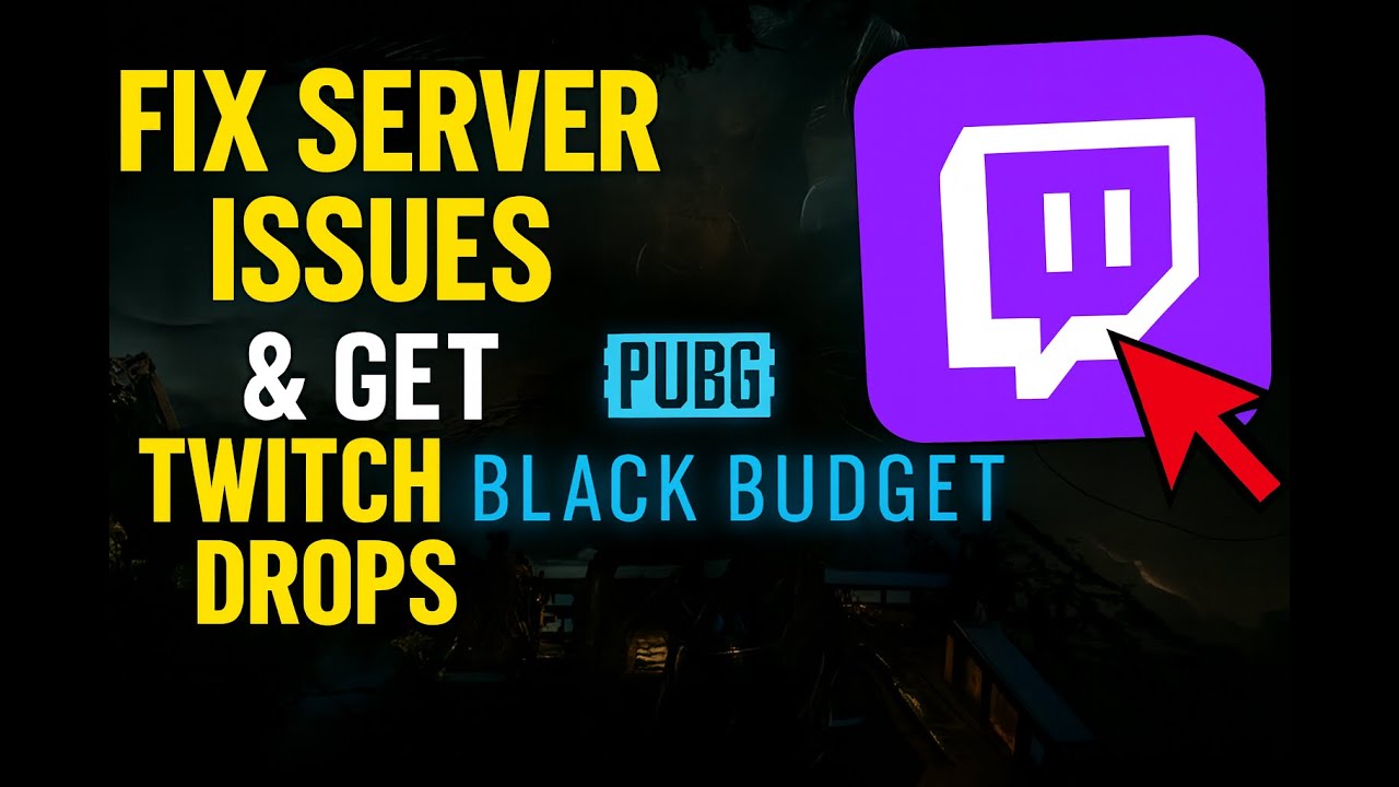 PUBG Black Budget - Fix Server & Ping Issues + Get Twitch Drops FASTER ...