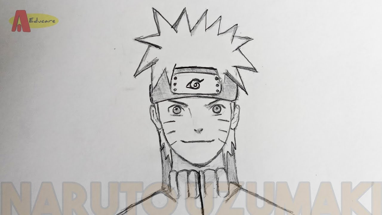 How to draw Naruto Uzumaki step by step, naruto drawing easy, How to draw  anime step by step, Naruto Uzumaki, anime, drawing