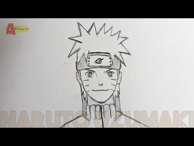 How to Draw Naruto Uzumaki from Naruto - DrawingNow