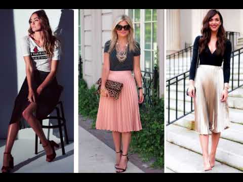 Outfit con Falda Tableada 2018 - YouTube