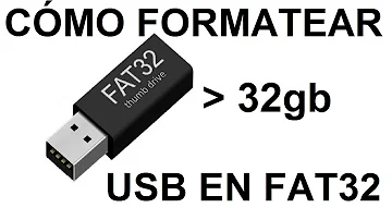 ¿Cómo formatear USB a FAT32?