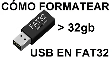 ¿Cómo formateo un archivo a FAT32?