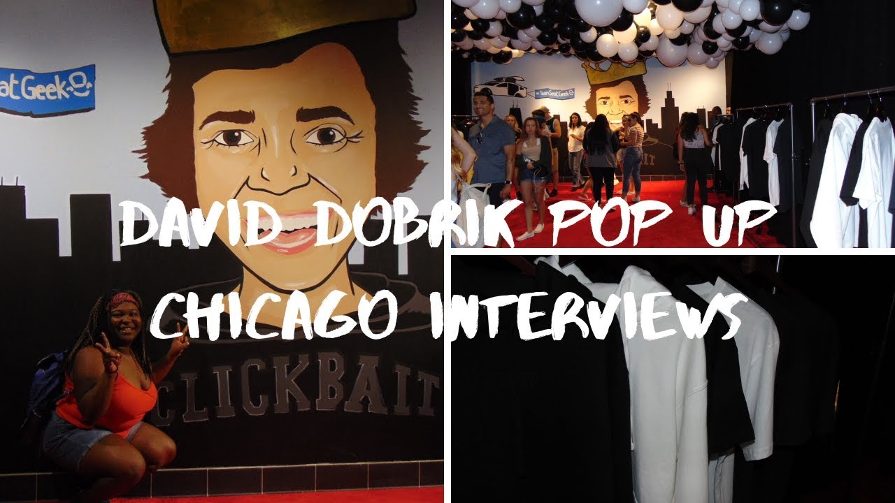 DAVID DOBRIK POP UP SHOP- INTERVIEWS WITH FANS - YouTube