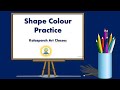 Shape colour practice  how to colours shape  oil pastel colouring practice 