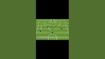 Speed passing & score a goal with dummy players - part 2 by @SoccerExercises2  #Shorts #football