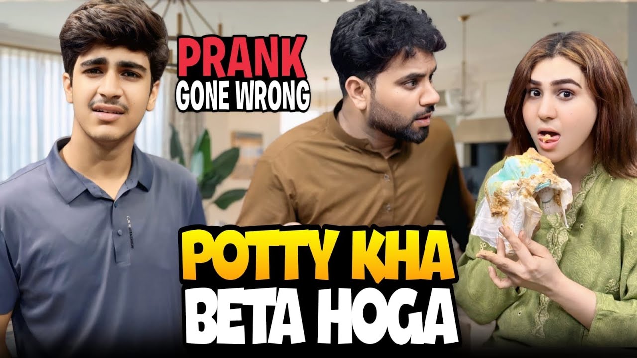 WORST PRANK ON ASIM // POTTI KHAO BETA HO GA // ASIM GUSSAY MA MARNA LAGA THA
