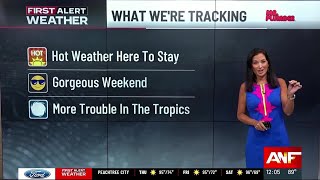 FIRST ALERT FORECAST: Hot weekend; gorgeous weekend ahead