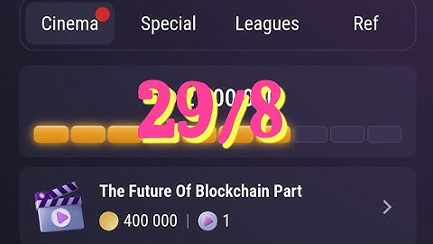 The Future Of Blockchain Part 1. 29 Aug Tap Swap Watch Daily Video Code  | Tapswap New Code Today? 