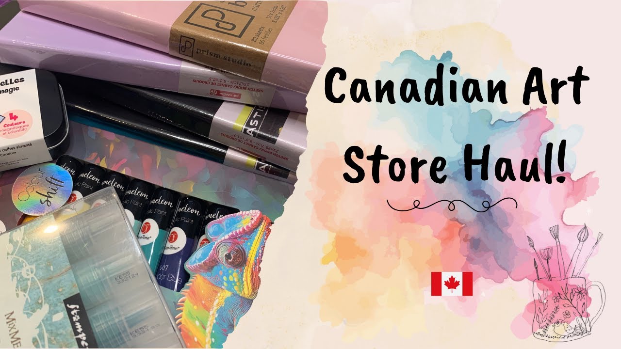 Art Supply Haul from Canadian Art Stores - NEW Watercolour Brand + essentials!