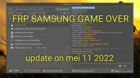 TFT FRP V.4.0.0 PRO update mei 11 2022
