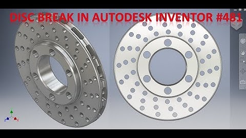 Disc Break in Autodesk Inventor || Autodesk Inventor 3d drawing tutorial for beginners || 3d Cad