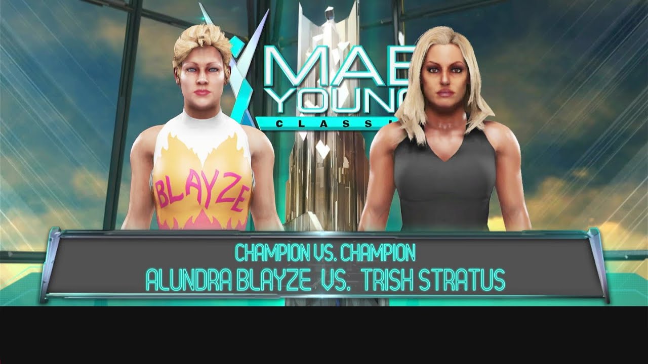 Stratus Title WWE 2K19 | Alundre Blatze vs. Trish Stratus | Title for Title - YouTube