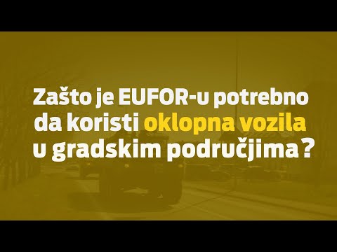 Info Clip #3 (Why does EUFOR need to use armoured vehicles in urban areas?)