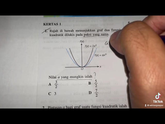 Teknik Menjawab Soalan Graf Fungsi Kuadratik Youtube