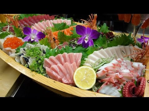 How To Fillet a Whole Salmon | Sashimi \u0026 Sushi -Taiwanese street food