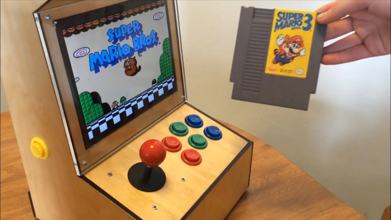 My Bartop Arcade Cabinet Powered By A Raspberry Pi With Ipad 2 Lcd