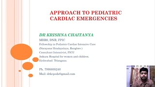 Approach to Pediatric Cardiac Emergencies | Part 1 | Dr. Krishna Chaitanya
