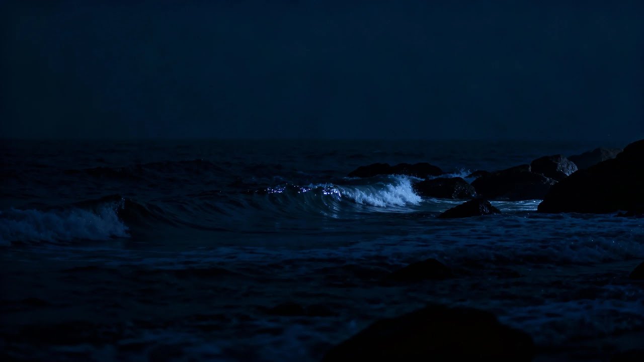 Ocean Sounds for Deep Sleep, Dark Screen Sleep Improvement