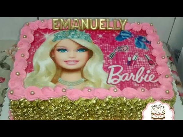 Bolo Barbie quadrado  Bolo barbie, Bolo de aniversário da barbie, Bolos de  folha de aniversário