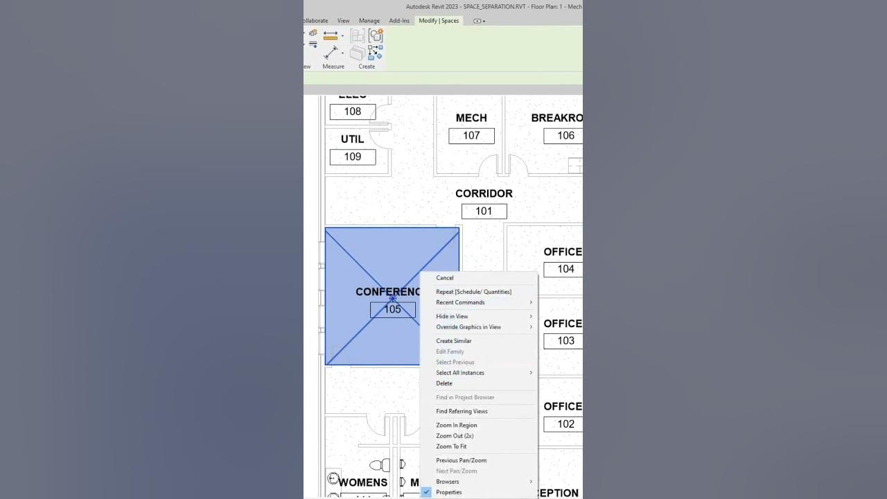 How to delete spaces in revit youtube