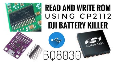 CP2112 and DJI Battery Killer Rewrite BQ8030 ROM" Laptop battery data retrieval - BMS HACK