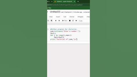Python program to factorial of a number 👨‍💻 | #shorts #coding #learn_programming_1200