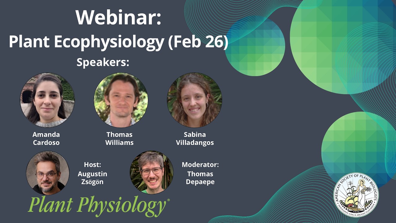 Plant Physiology webinar on Ecophysiology