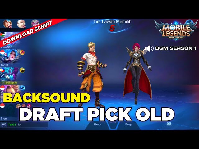 Script Sound Draft Pick Old with Voice | Mobile legends Work 100% class=