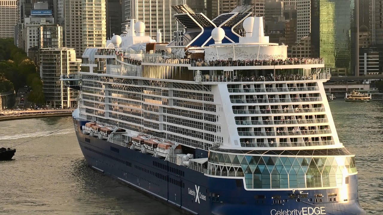 Cruise Ship Celebrity Edge leaving Sydney final time this Cruise season April 20