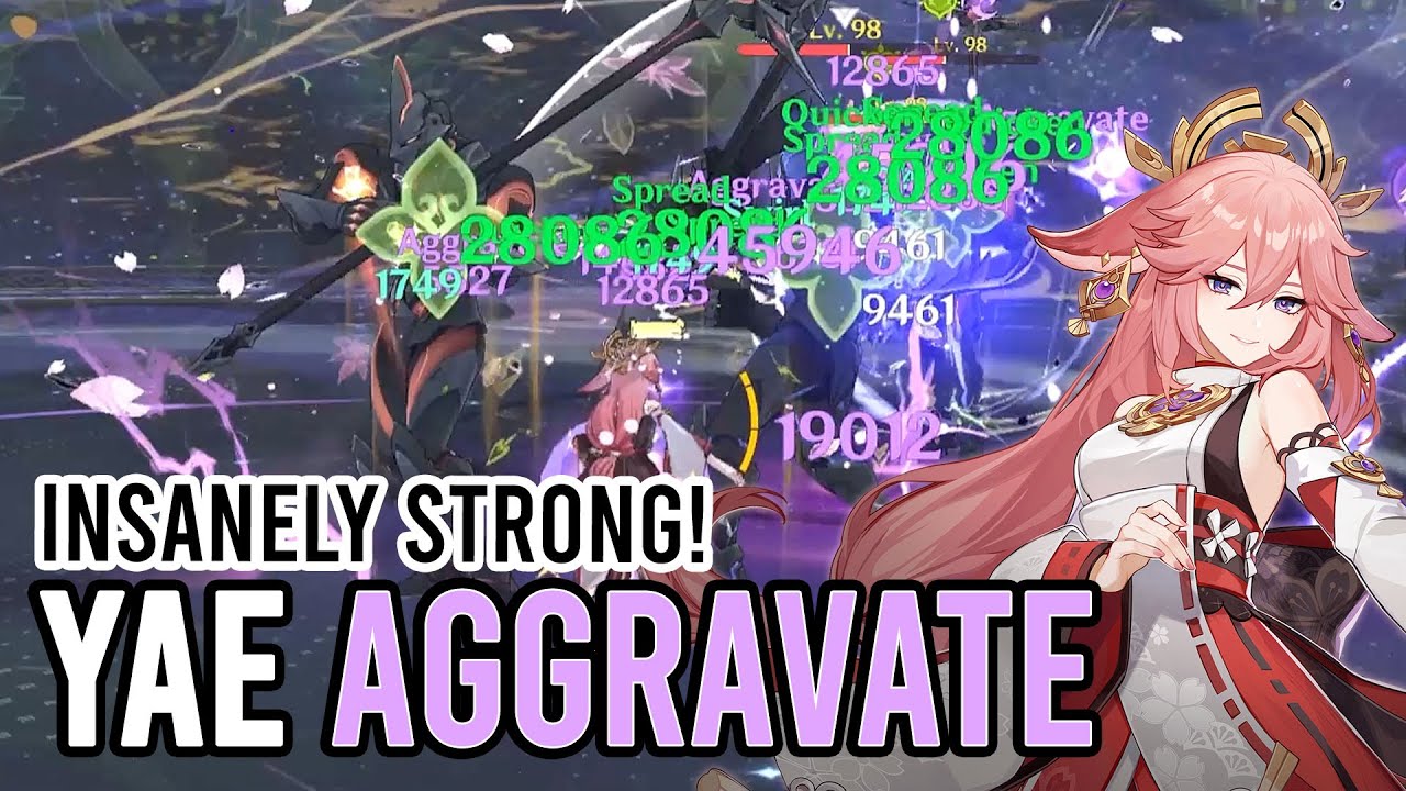 Yae Aggravate ft Nahida is BROKEN - Spiral Abyss 3.2 floor 12 | Genshin Impact