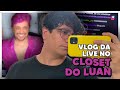 INVADIRAM MINHA CASA PRA FAZER LIVE COM AS ROUPAS DO MEU MARIDO! 👗🎥| Vlog.