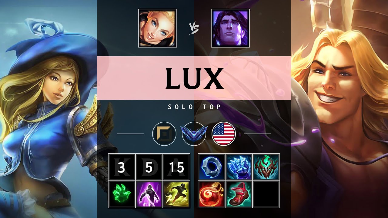 Lux Top vs Taric - NA Diamond Patch 25.07