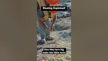 Blasting & Explosives explained! This is how they blast in quarries to create queried rock products