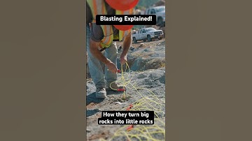 Blasting & Explosives explained! This is how they blast in quarries to create queried rock products