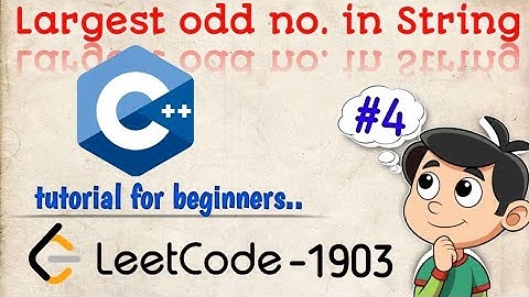 LeetCode 1903 – Largest Odd Number in String | Easy & Smart Solution!