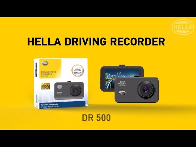 HELLA DR 500 ドライブレコーダー 本体 Hella DR500 ドライブレコーダー - YouTube