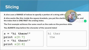 codeHS 7.2 and 7.3 - Slicing and Immutability