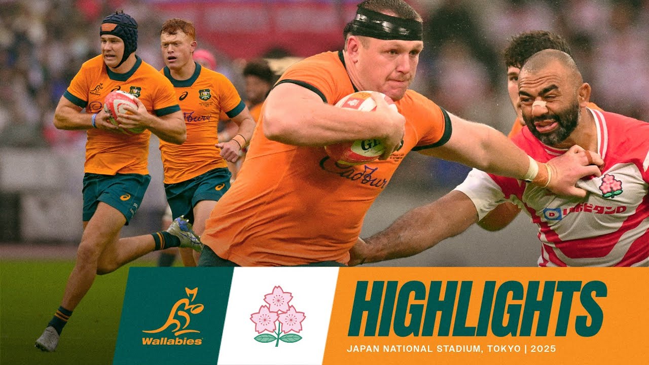ラグビーDVD オーストラリアアドバンストセミナー2016Bーpart Wallabies v Japan Highlights | Spring Tour 2025 - YouTube